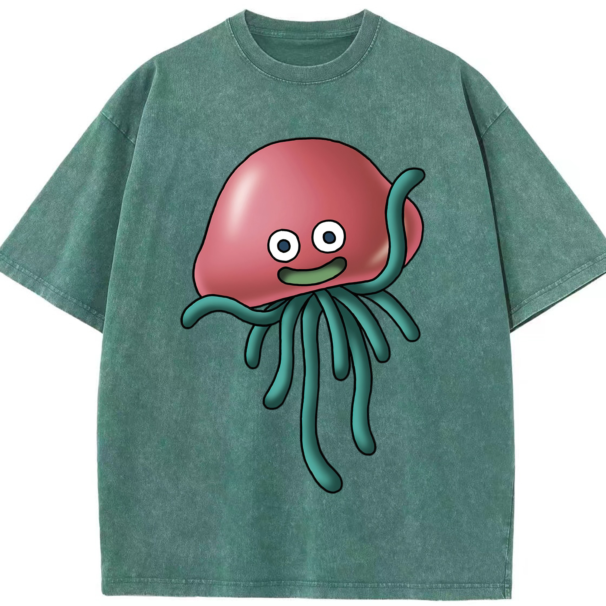 （画像用） ドラゴンクエスト Doragon Kuesuto Dragon Quest 綿100% ヴィンテージ風 半袖Tシャツ（フロントプリント）